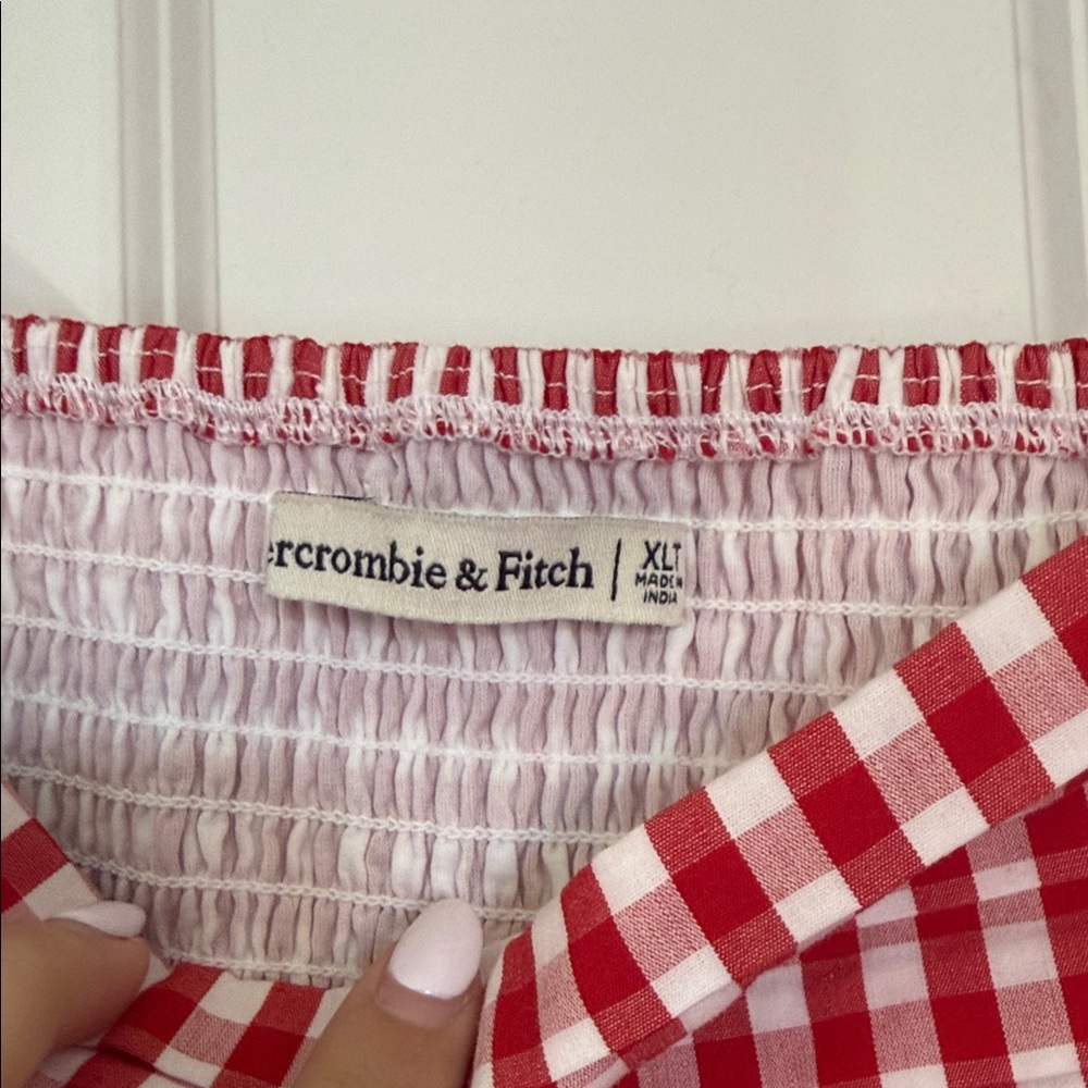 Abercrombie Red Gingham Dress - Picture 2 of 3